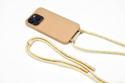 iPhone 2in1 Macadamia - modulare Handykette mit Seil