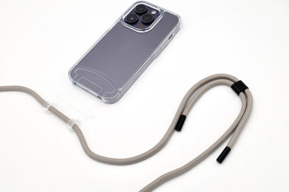 iPhone 2in1 Transparent - modulare Handykette mit Seil