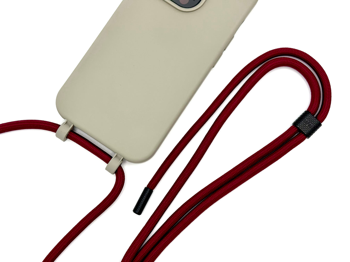 iPhone 2in1 Grau - modulare Handykette mit Seil