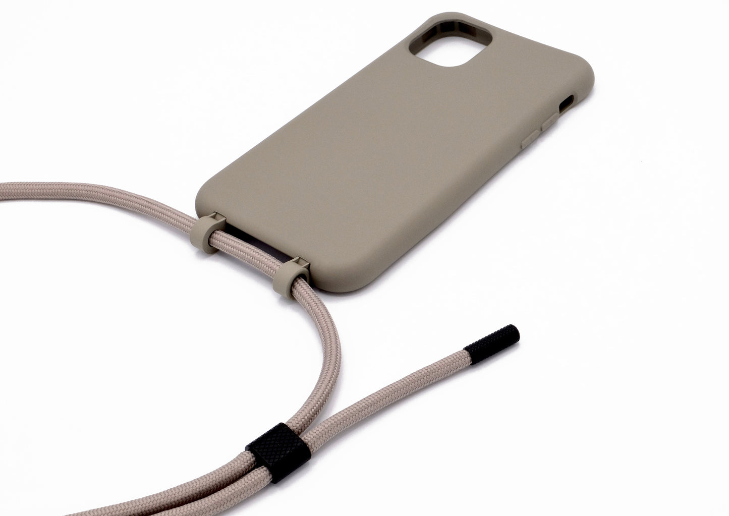 iPhone 2in1 Grau - modulare Handykette mit Seil