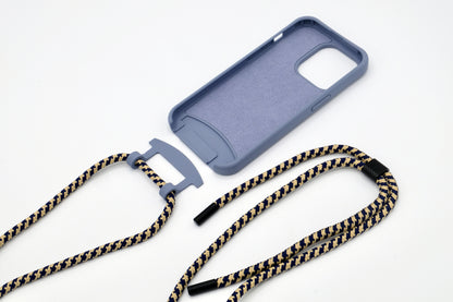 iPhone 2in1 Lavendel - modulare Handykette mit Seil