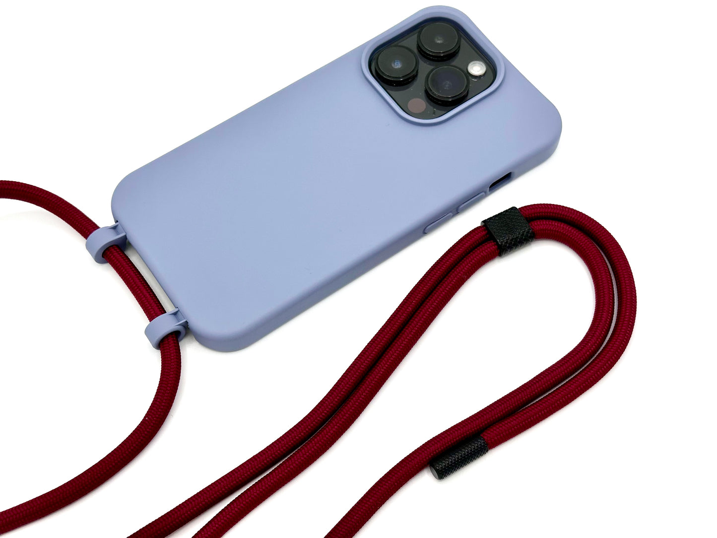 iPhone 2in1 Lavendel - modulare Handykette mit Seil