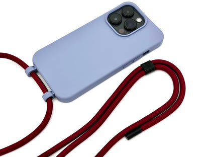 iPhone 2in1 Lavendel - modulare Handykette mit Seil