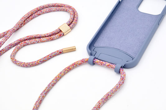 iPhone 2in1 Lavendel - modulare Handykette mit Seil