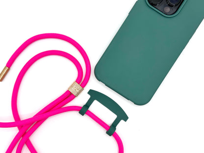 iPhone 2in1 Petrol - modulare Handykette mit Seil