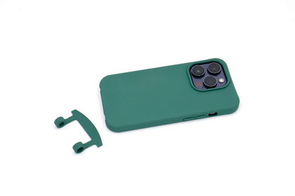 iPhone 2in1 Petrol - modulare Handykette mit Baumwollkordel Rosa