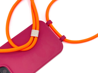 iPhone 2in1 Raspberry - modulare Handykette mit Seil