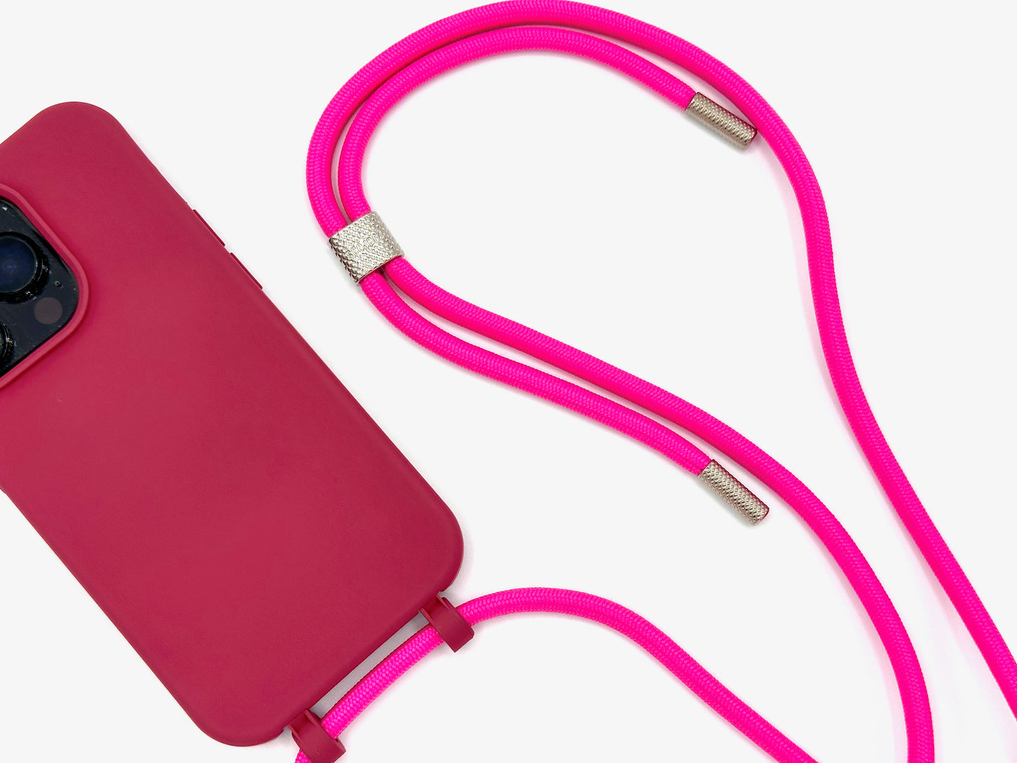 iPhone 2in1 Raspberry - modulare Handykette mit Seil