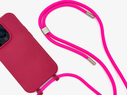 iPhone 2in1 Raspberry - modulare Handykette mit Seil