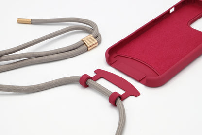 iPhone 2in1 Raspberry - modulare Handykette mit Seil