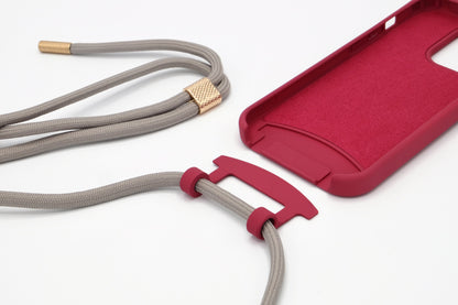 iPhone 2in1 Raspberry - modulare Handykette mit Seil