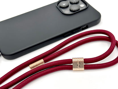 iPhone 2in1 Schwarz - modulare Handykette mit Seil