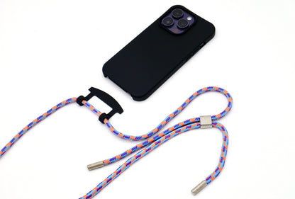iPhone 2in1 Schwarz - modulare Handykette mit Seil