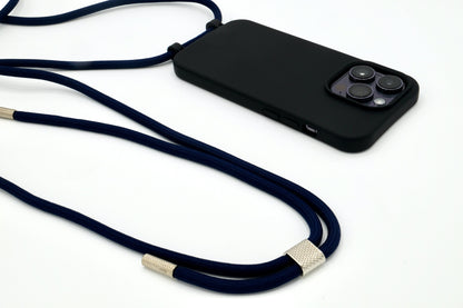 iPhone 2in1 Schwarz - modulare Handykette mit Seil