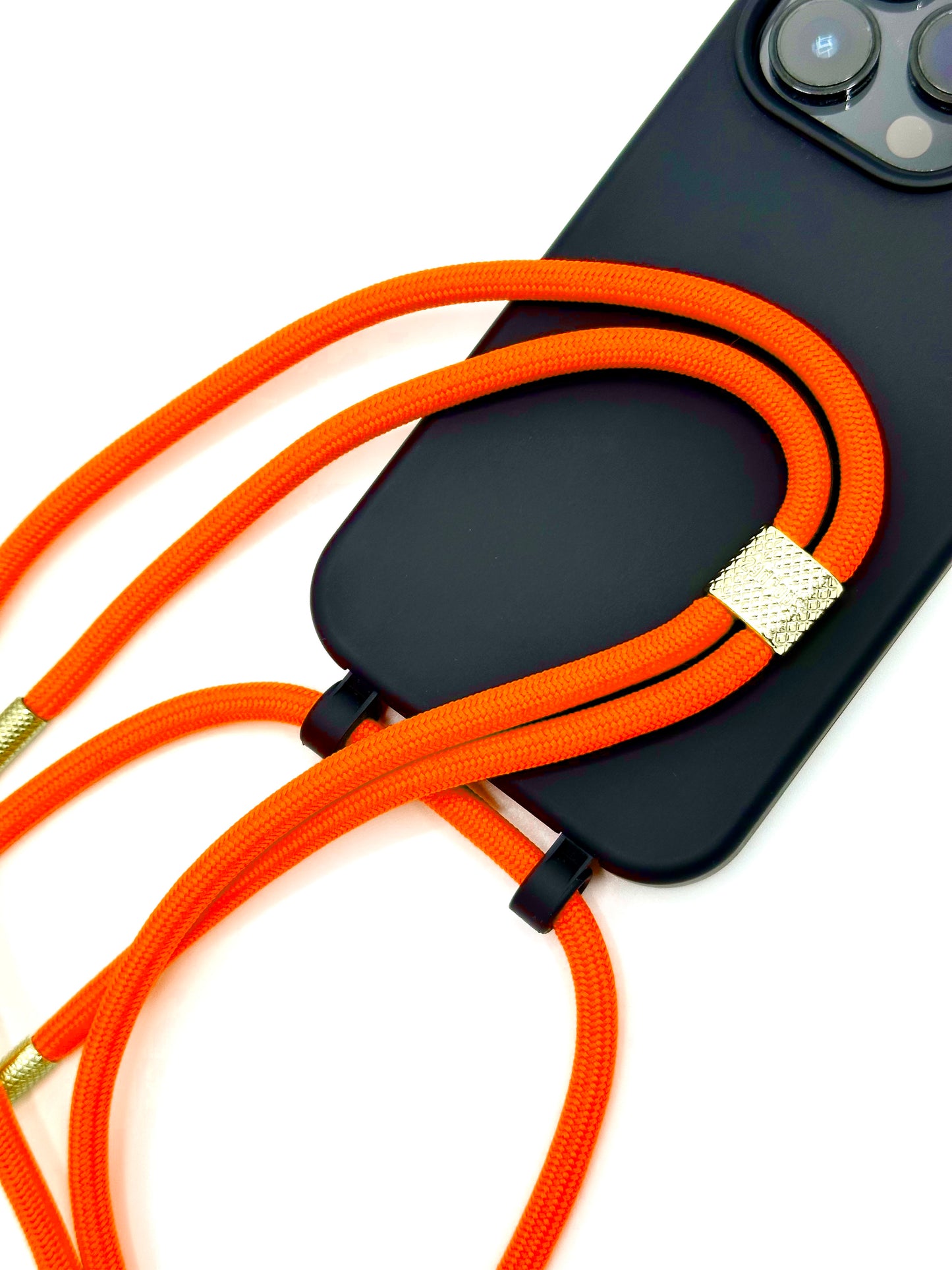 iPhone 2in1 Schwarz - modulare Handykette mit Seil