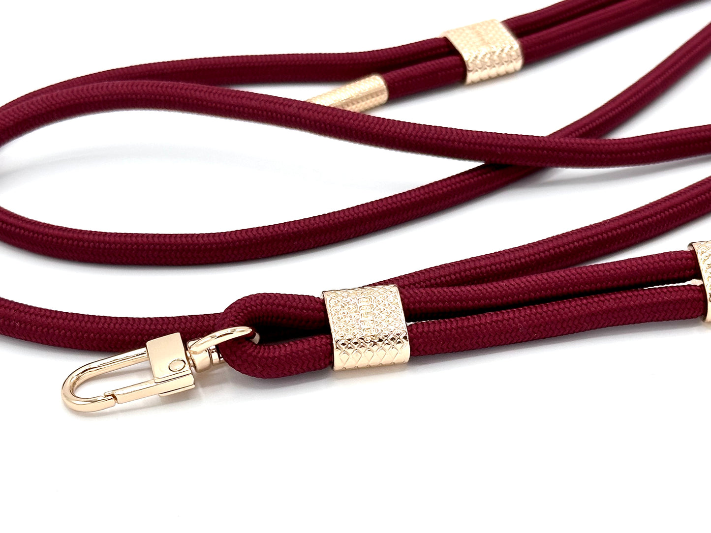 Handykette - Karabinerkordel Bordeaux Rot