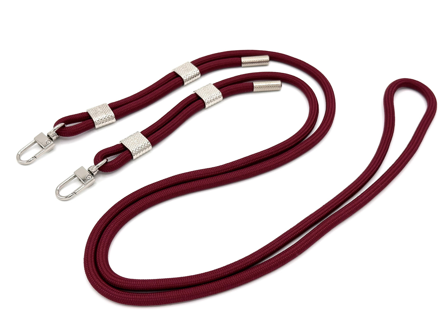 Handykette - Karabinerkordel Bordeaux Rot