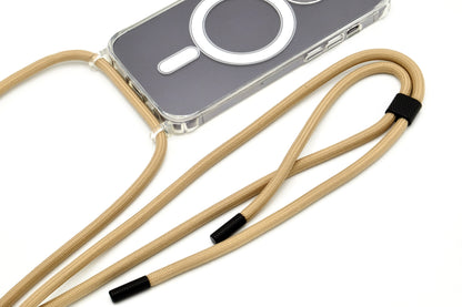 iPhone Handykette - transparente Hülle mit Wechselseil