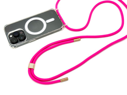 iPhone Handykette - transparente Hülle mit Wechselseil