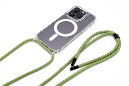 iPhone Handykette - transparente Hülle mit Wechselseil