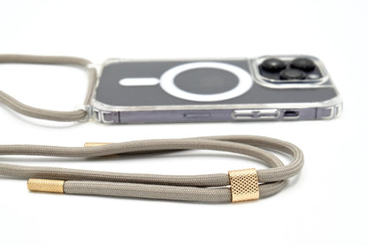 iPhone Handykette - transparente Hülle mit Wechselseil