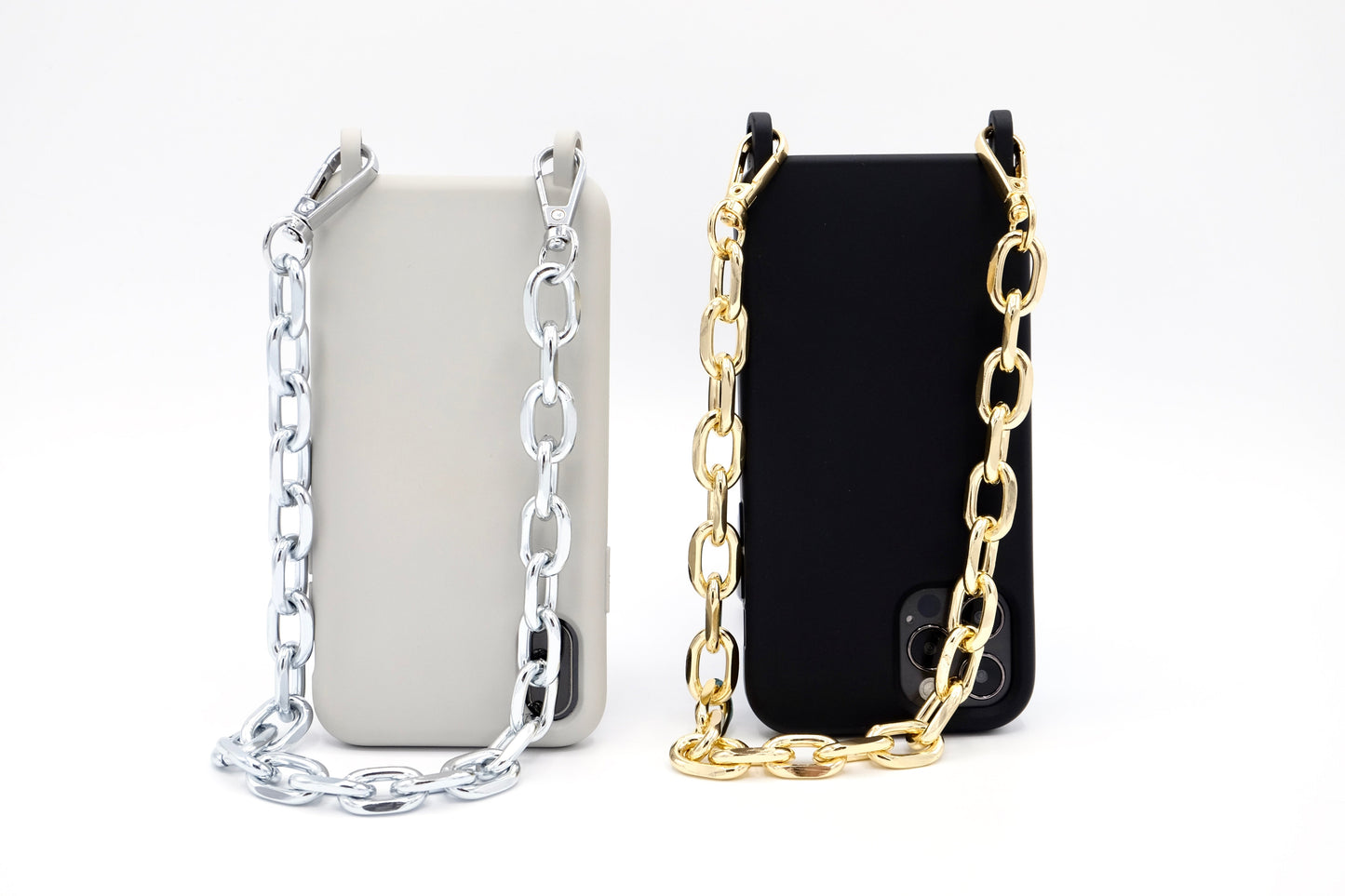 Kurze Handykette - Metall Gold