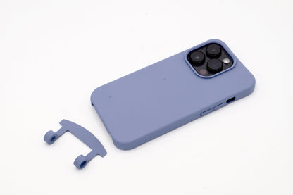 iPhone 2in1 Lavendel - modulare Handykette mit Baumwollkordel Black Mix