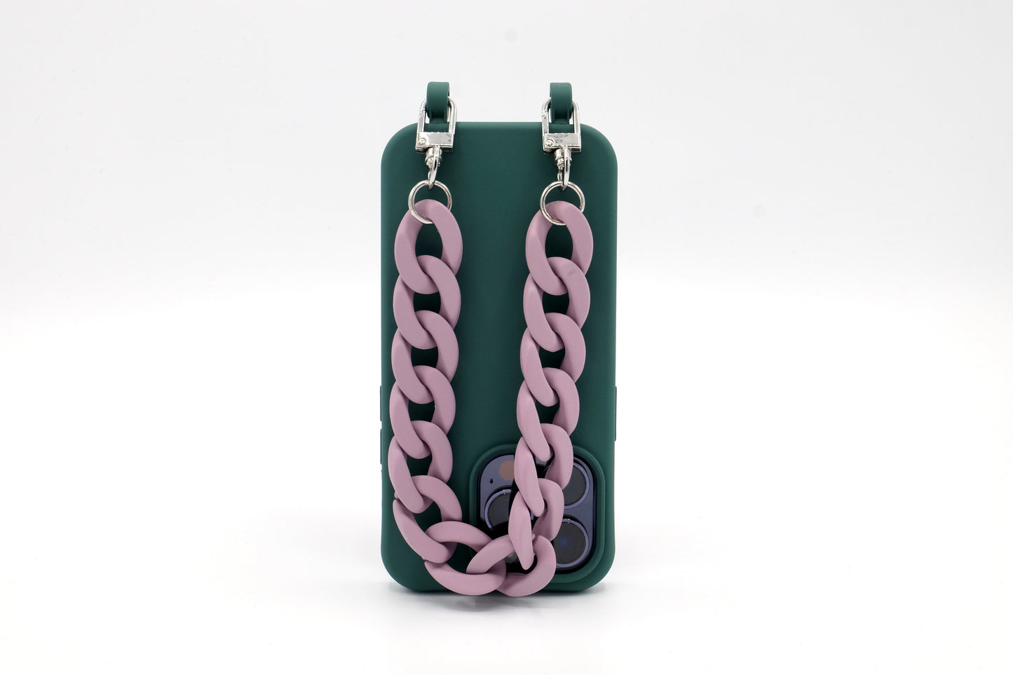 Kurze Handykette - "RUBBER EDITION" Lila Matt