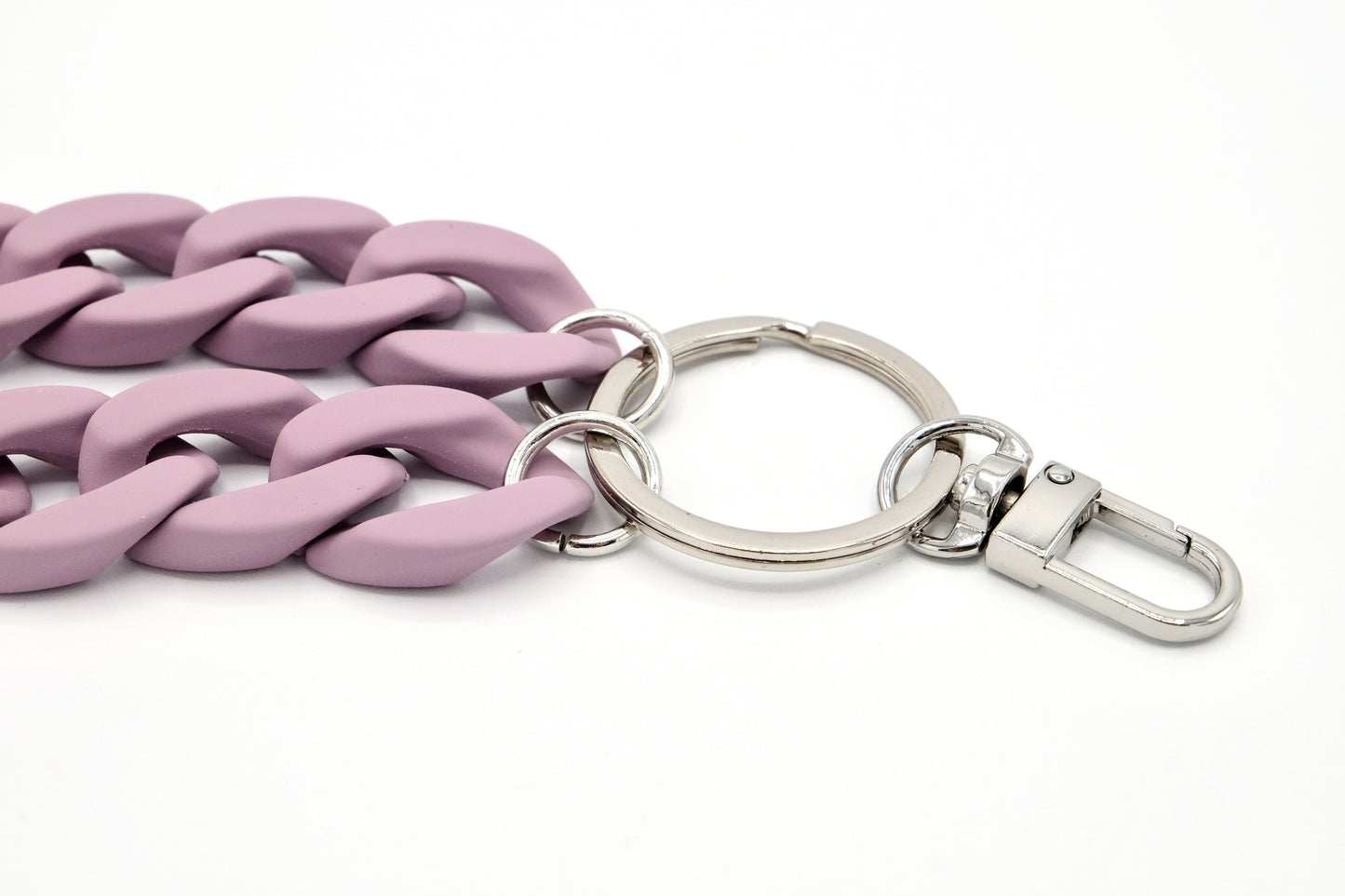 Schlüsselanhänger mit Karabiner "RUBBER EDITION" Lila Matt