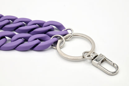 Schlüsselanhänger mit Karabiner "RUBBER EDITION" Lila