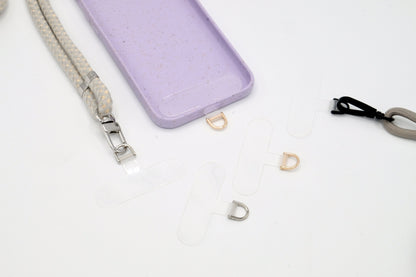 Universal handykette Patch Transparent/Silber