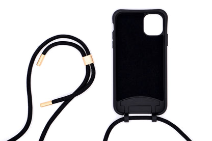 iPhone 2in1 Schwarz - modulare Handykette mit Seil