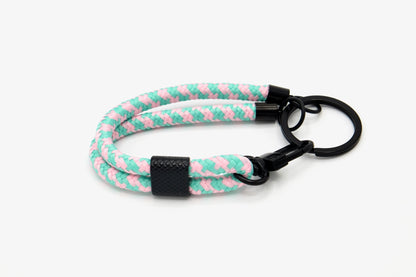 Schlüsselanhänger mit Karabiner Mint-Rosa