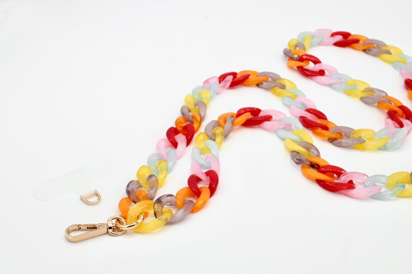 Universal Handykette | Kette mit Karabiner Bunt