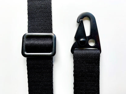 Handykette - Gurt mit Karabinern Schwarz