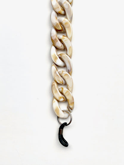 Brillenkette Größe S Beige