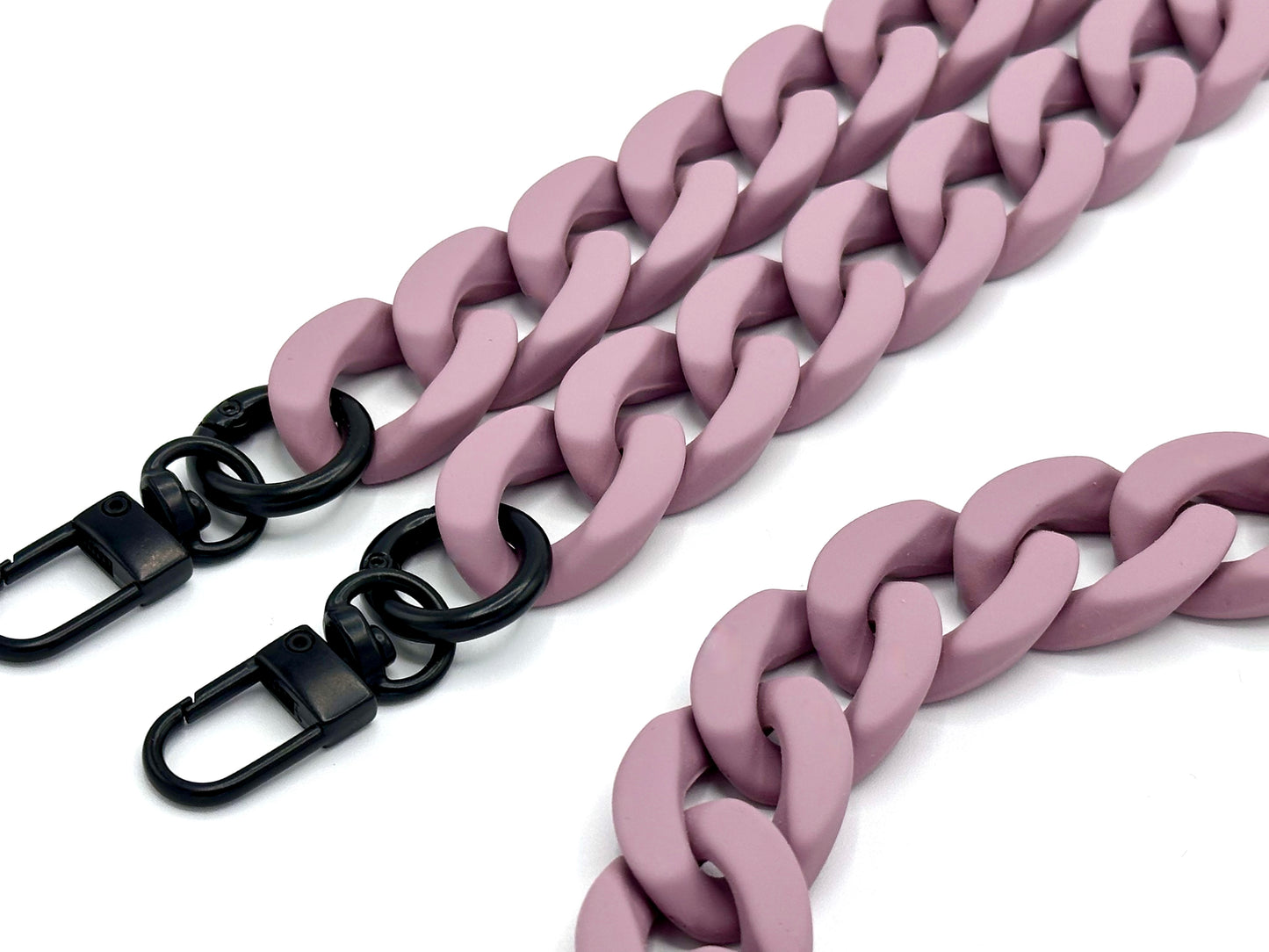 Handykette - lange Acrylkette "RUBBER EDITION" Matt Lila