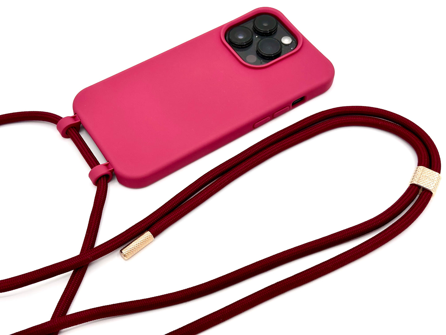 iPhone 2in1 Raspberry - modulare Handykette mit Seil