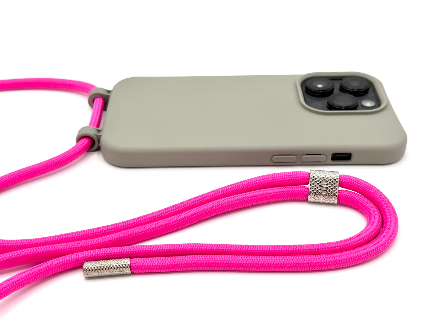 Handykette - Seil zum Schrauben Neon Pink