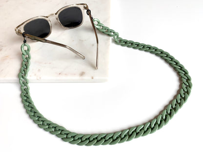 Brillenkette Größe S Salbei