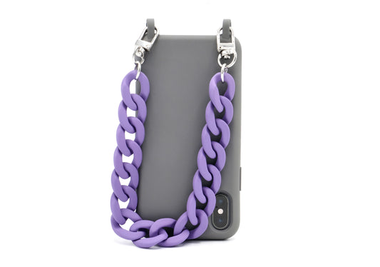 Kurze Handykette - "RUBBER EDITION" Lila