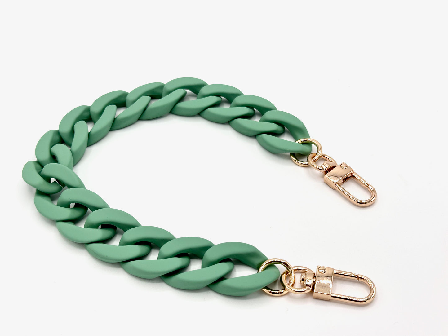 Kurze Handykette - "RUBBER EDITION" Salbei