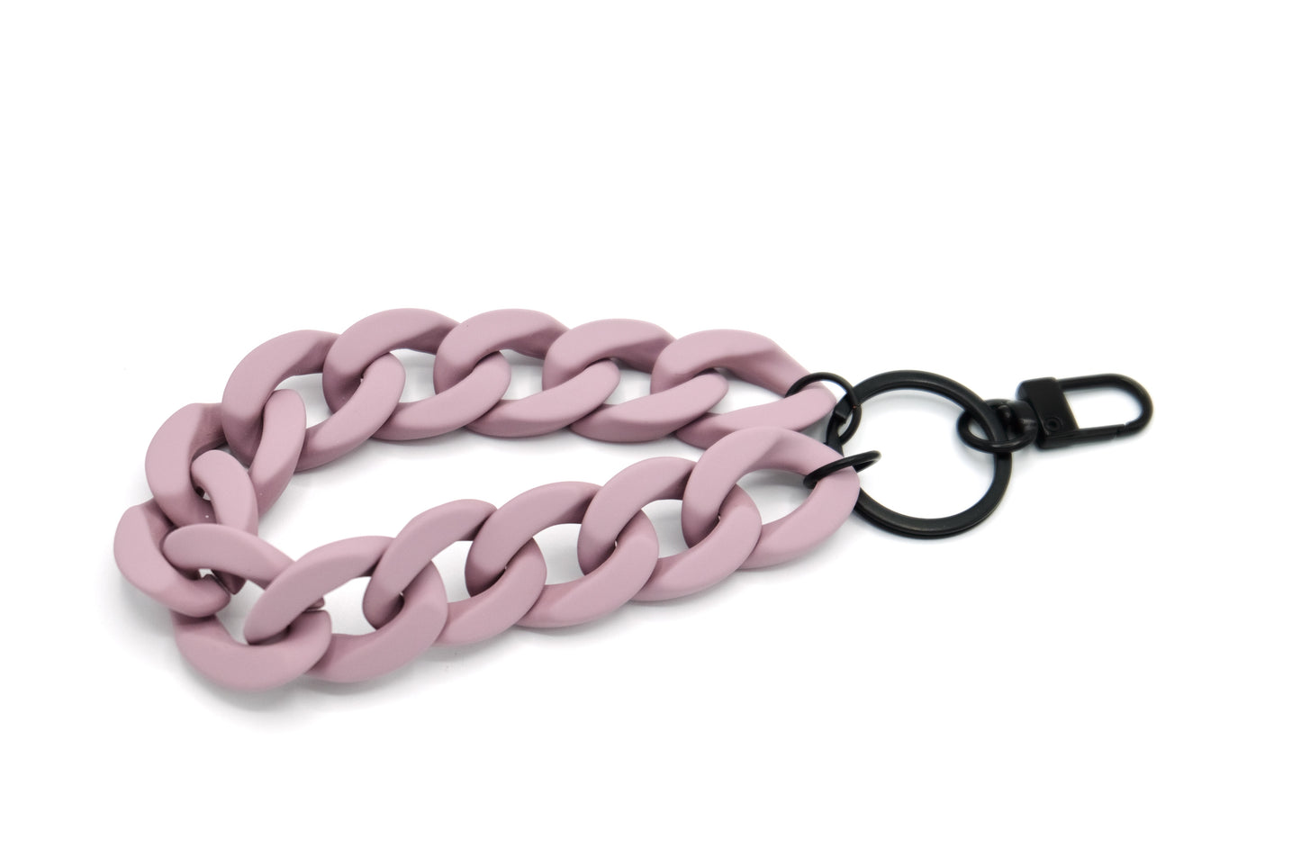 Schlüsselanhänger mit Karabiner "RUBBER EDITION" Lila Matt