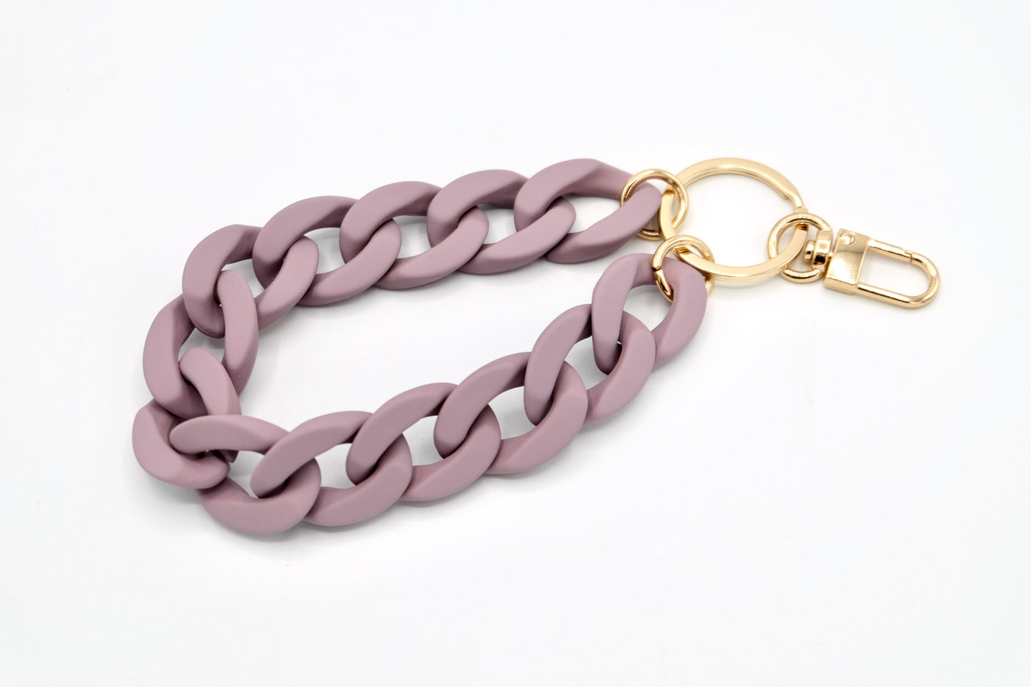 Schlüsselanhänger mit Karabiner "RUBBER EDITION" Lila Matt