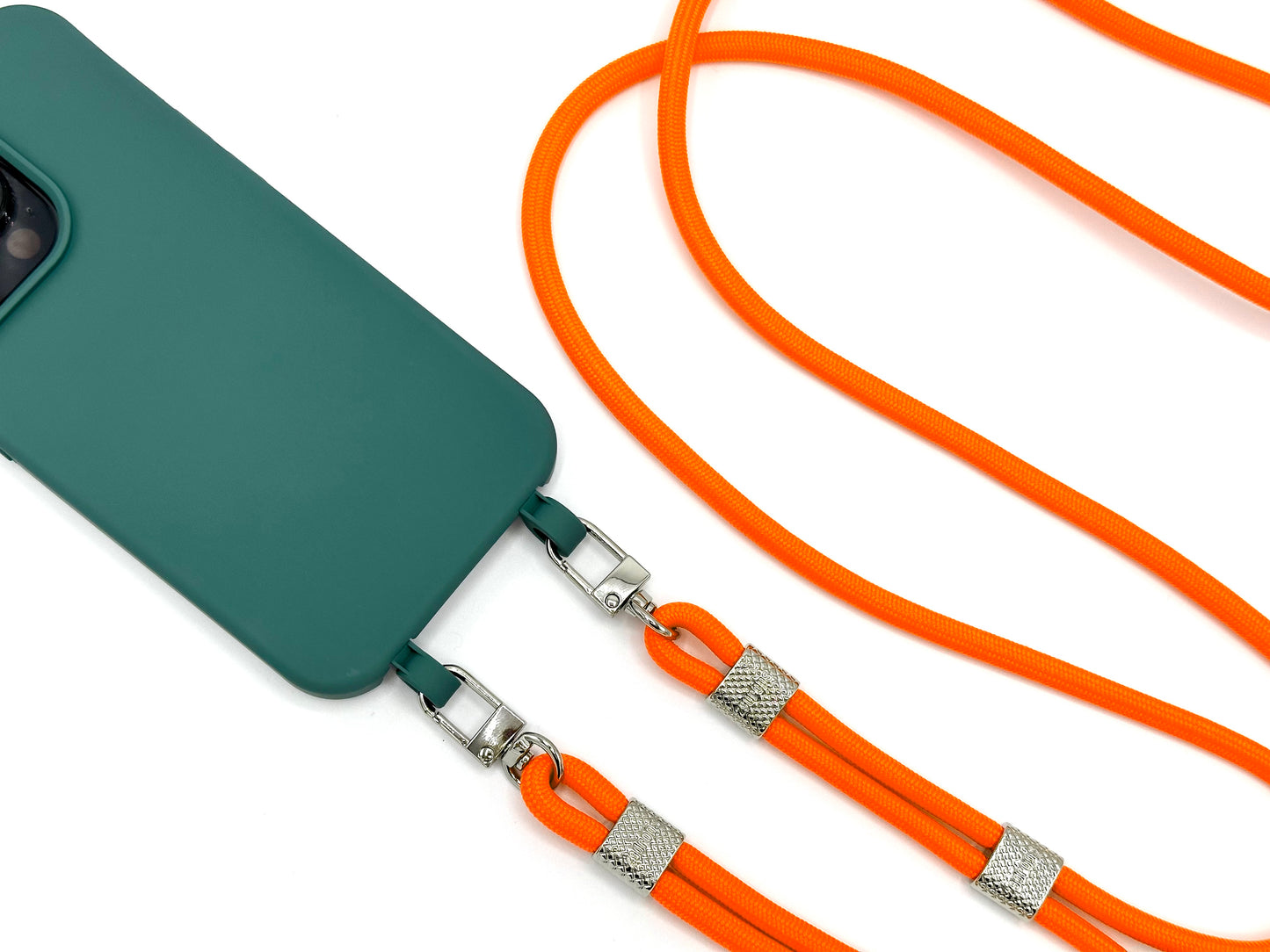 Handykette - Karabinerkordel Neon Orange