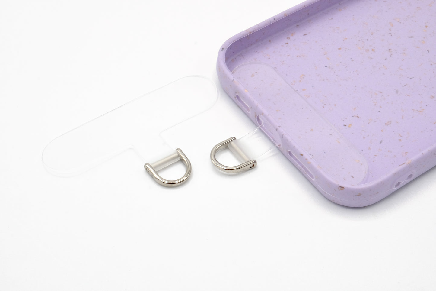 Universal handykette Patch Transparent/Silber