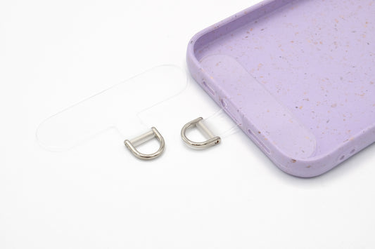 Universal handykette Patch Transparent/Silber