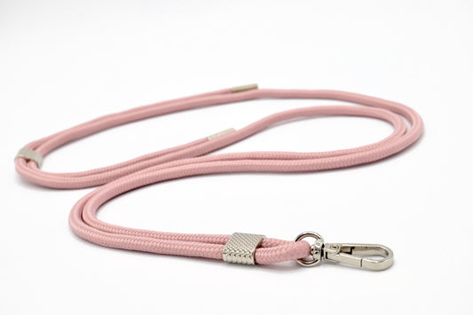 Universal Handykette Kordel mit Karabiner Puderrosa