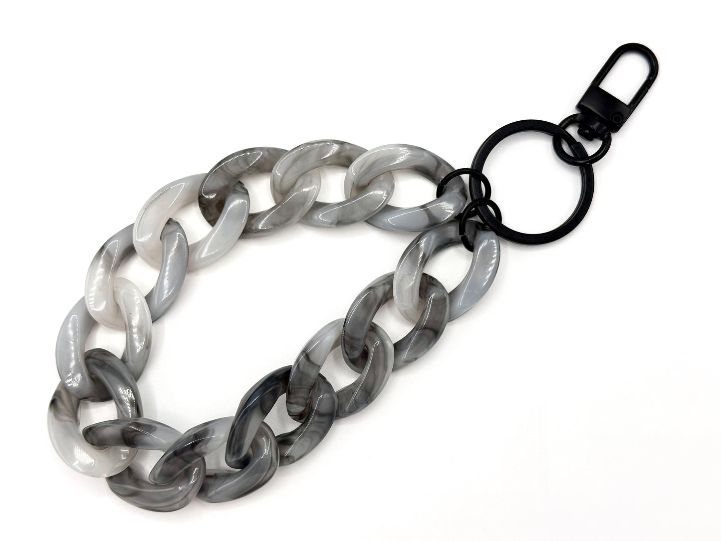 Schlüsselanhänger mit Karabiner Anthrazit