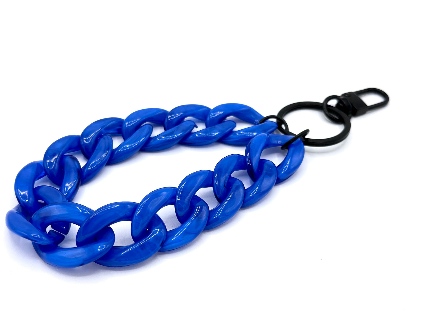 Schlüsselanhänger mit Karabiner Azurblau